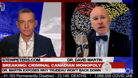 Breaking: Criminal Canadian Monopoly Dr. David Martin Exposes Why Trudeau Won't Back Down