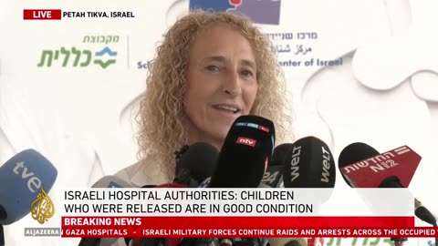 Israeli hospital gives news briefing on captives that were released on friday