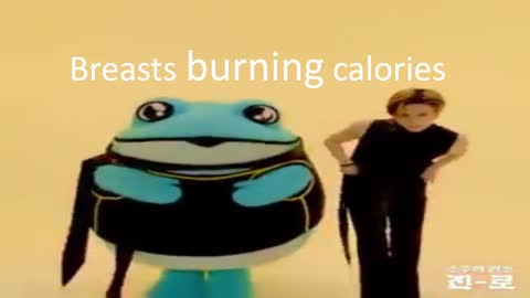 Breasts burning calories