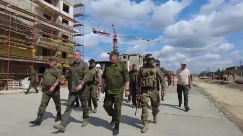 Russian Deputy Defence Minister Timur Ivanov inspects progress in building critical social facilitie