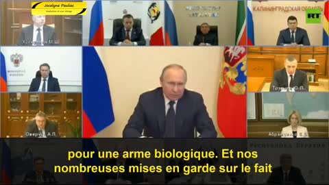 Vladimir Poutine dénonce les labos en Ukraine