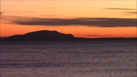 Beautiful Winter Sunset Washington State Pacific Northwest