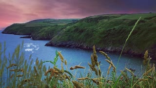 Moonlit Welsh Coast