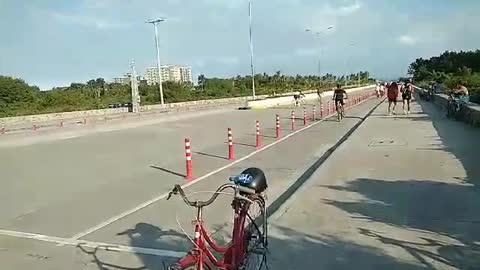 Roro Bicycle Lane In Cordova, Cebu, Philippines