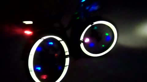 Himiway Fat Tire Cruiser (Electric Horse) at Night with Lights / April 23, 2021