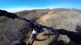 Speedy Cyclist Hauls Through California Hills