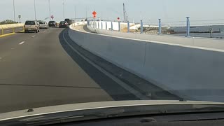 Driving over the Bay Bridge