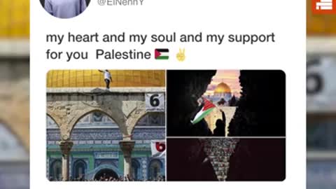 FOOTBALLERS SHOW THEIR SUPPORT FOR PALESTINE