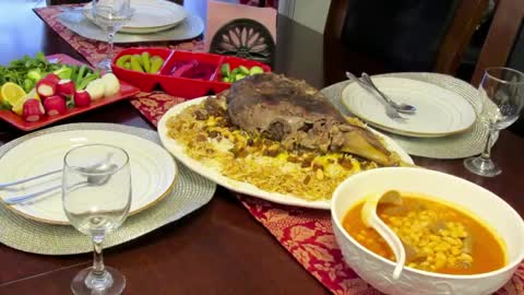 Roasted Leg of Lamb Iraqi style