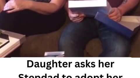 Daughter asks her Stepdad to adopt her. Touching! ❤️‍🔥