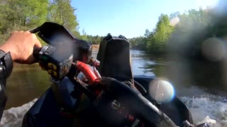 Swamped the Polaris RS1 (Assassinators vs MotoHavoc) Water Skimming