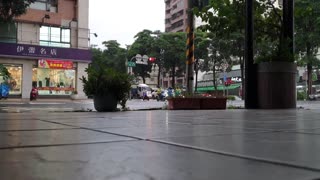 City on Rainy Day