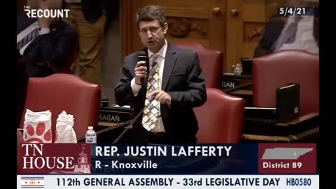 Rep. Justin Lafferty (R) claims 3/5 compromise, counting Black people as less than a person