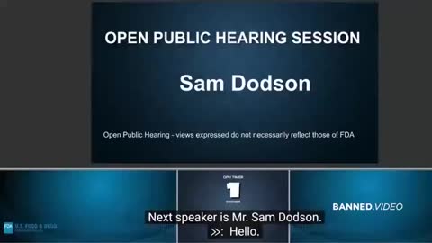 SAM DODSON - DROPS MASSIVE TRUTH BOMB ON FDA
