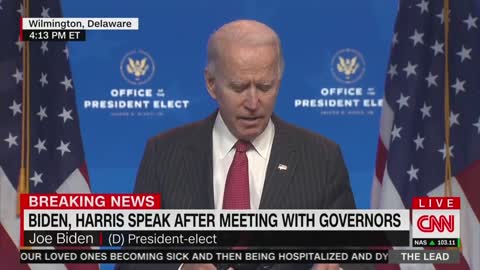 5 Seconds into Event, Joe Biden Completely Defeats Purpose of His Mask On Live TV