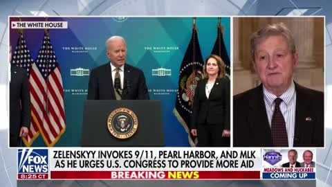 Sen. John Kennedy says that Biden "has gotten it right once in a row" with sanctions against Russia