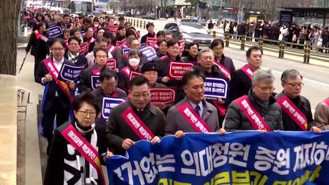 S. Korean doctors protest against medical school quotas