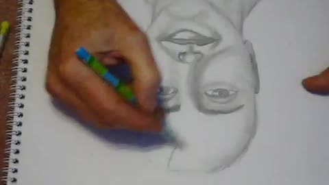 Speed drawing a face