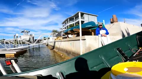 Canal Fishing in Hernando Beach Fl on a cold day