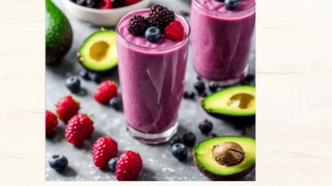 Free Berry Avocado Bliss Smoothie Recipe 🍓🥑🍇✨