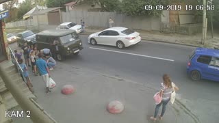 Boy Saved by Backpack