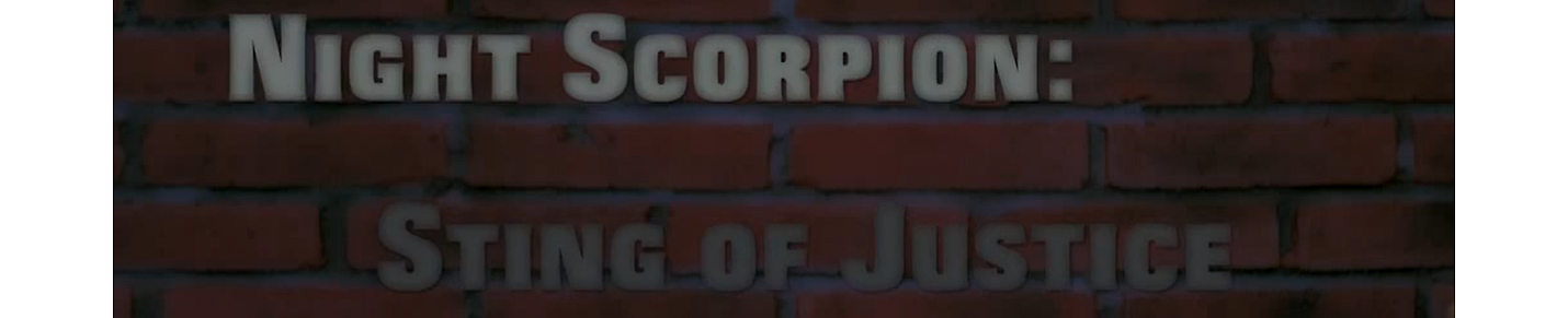 Night Scorpion: Sting of Justice