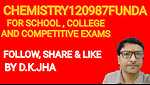 CHEMISTRY FOR SCHOOL AND COMPETITIVE EXAMS