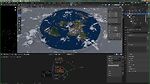 Flat Earth 3D modelling