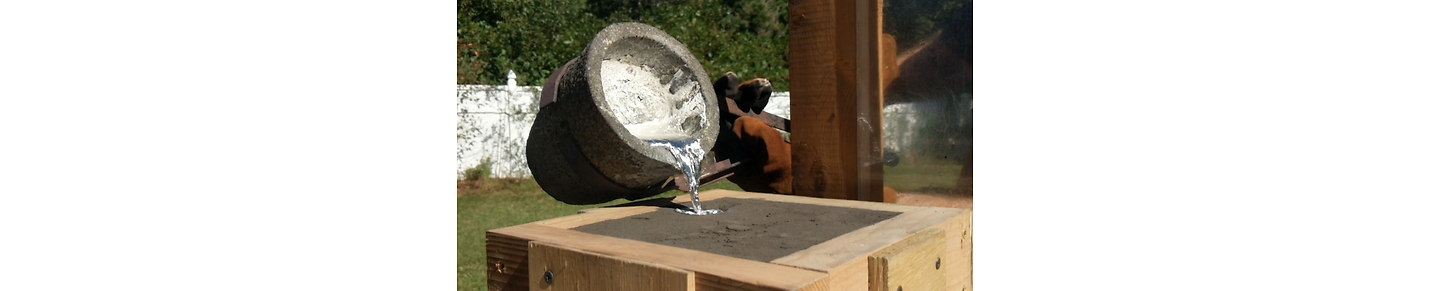 Pouring a huge copper ingot - massive copper casting #shorts #metalcasting  #copper 